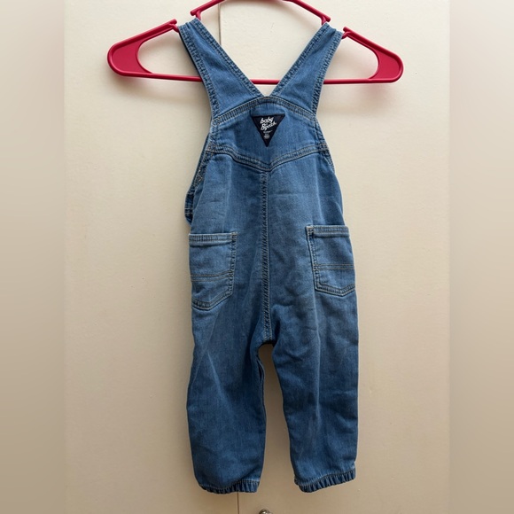 OshKosh Bgosh Baby Knit-Like Denim Overalls - Picture 3 of 4